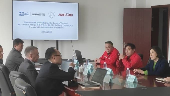Ariel Corporation Leadership Visits Zhanwang for Technical Review